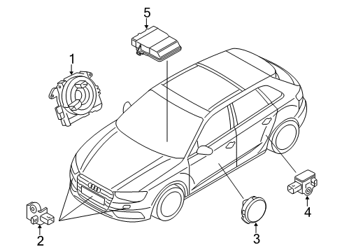2020 Audi S3 Supplemental Restraint System Diagram