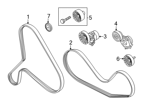 2018 Audi RS5 Belts & Pulleys