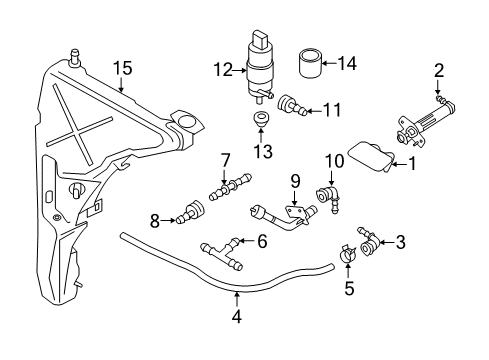 2016 Audi S7 Wiper & Washer Components Diagram