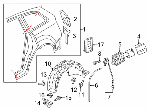 2018 Audi Q7 Fuel Door Diagram