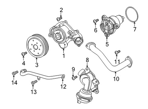2021 Audi RS5 Water Pump Diagram