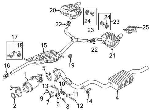 2025 Audi A4 Quattro Exhaust Components