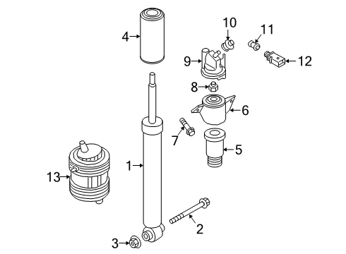 2022 Audi RS Q8 Shocks & Components Diagram 2