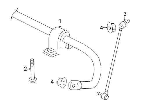 2018 Audi Q3 Stabilizer Bar & Components Diagram