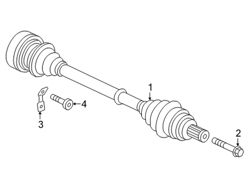 2025 Audi A6 allroad Drive Axles - Rear