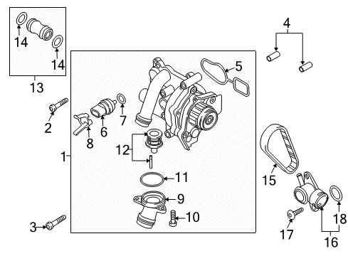 2015 Audi Q3 Water Pump Diagram