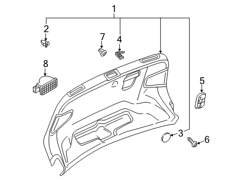 2018 Audi S3 Interior Trim - Trunk Diagram