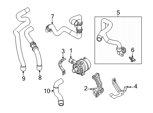 2025 Audi SQ6 e-tron Hoses, Lines & Pipes