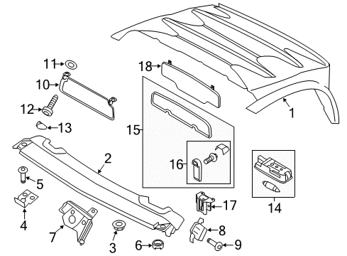 2011 Audi R8 Interior Trim - Top Diagram