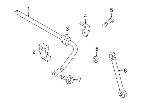 2008 Audi R8 Stabilizer Bar & Components Diagram