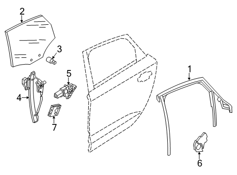 2015 Audi A6 Quattro Rear Door Diagram