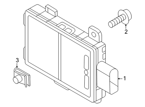 2024 Audi Q7 Electrical Components - Front Bumper Diagram