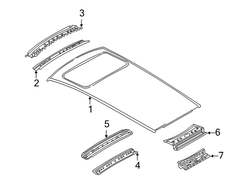 2007 Audi S4 Roof & Components