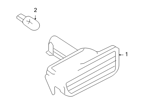 2007 Audi S6 Side Repeater Lamps Diagram