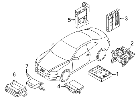 2015 Audi SQ5 Electrical Components Diagram