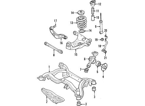 2008 Audi A4 Quattro Lower Control Arm - Rear Diagram