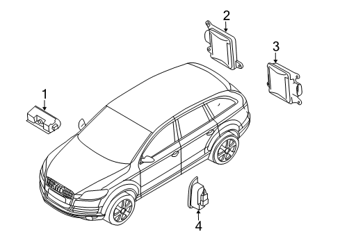 2013 Audi allroad Electrical Components Diagram
