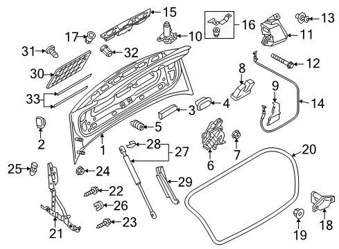 2011 Audi S5 Trunk Diagram