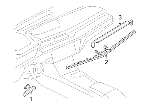 2024 Audi SQ8 e-tron Sportback Instrument Panel Components
