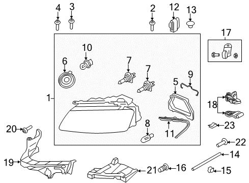 2011 Audi S5 Bulbs Diagram
