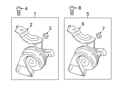 2017 Audi TTS Quattro Horn Diagram