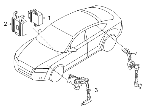 2017 Audi A7 Quattro Electrical Components Diagram