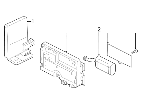 2022 Audi Q4 e-tron Antenna & Radio Diagram