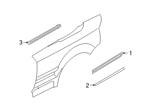 2006 Audi A4 Exterior Trim - Quarter Panel Diagram