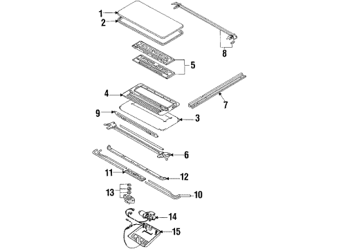 1987 Audi 5000 Quattro Sunroof Diagram