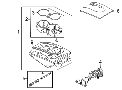 2008 Audi Q7 Front Console Diagram 2