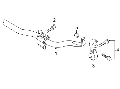 2013 Audi allroad Stabilizer Bar & Components Diagram