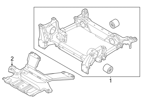 2024 Audi SQ8 e-tron Sportback Suspension Mounting - Front