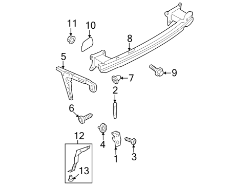 2020 Audi A4 Bumper & Components - Rear Diagram