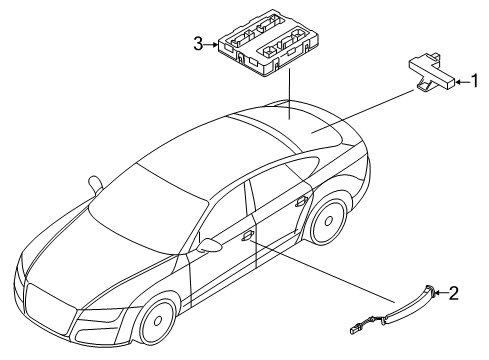 2017 Audi A7 Quattro Keyless Entry Components