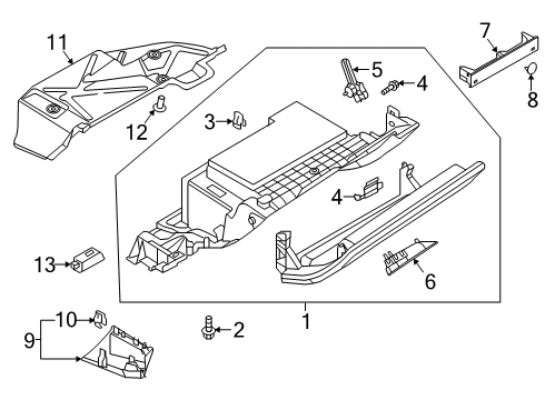 2024 Audi Q8 Glove Box