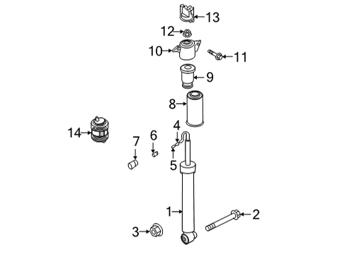2022 Audi RS6 Avant Shocks & Components Diagram