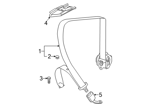 2015 Audi A7 Quattro Seat Belt