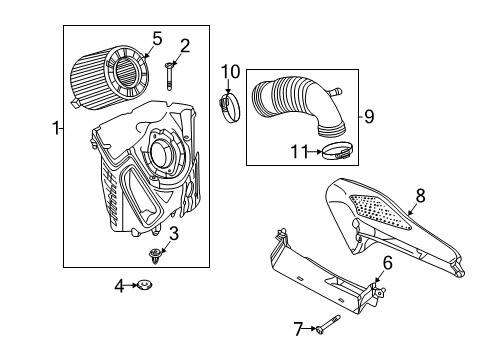 2024 Audi S5 Air Intake Diagram