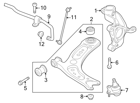 2025 Audi RS3 Front Suspension Components