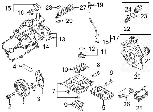 2016 Audi A6 Quattro Engine Parts Diagram