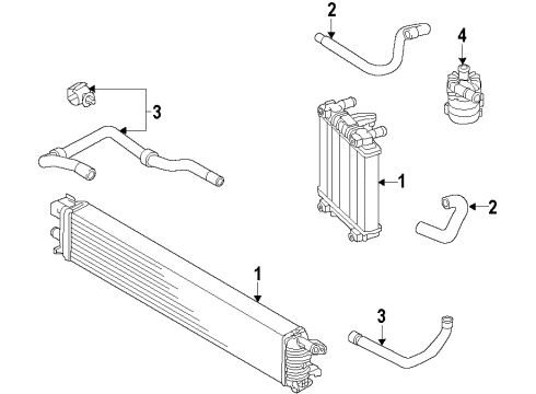 2015 Audi A7 Quattro Radiator & Components Diagram