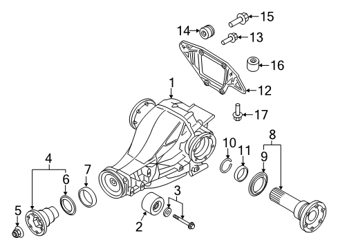 2015 Audi Q5 Axle & Differential - Rear Diagram
