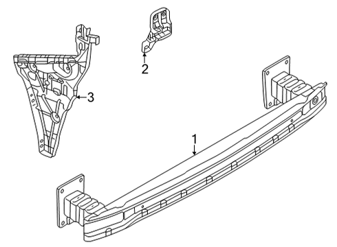 2024 Audi A3 Quattro Bumper & Components - Rear
