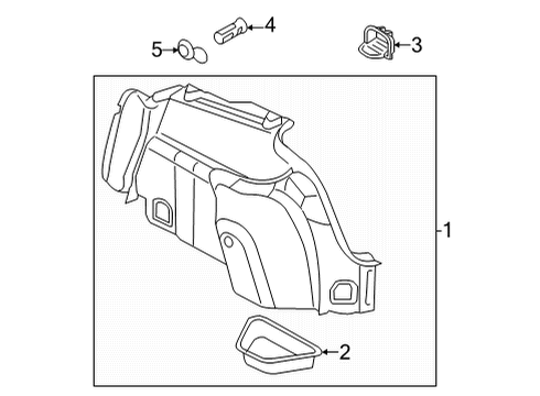 2024 Audi A3 Quattro Interior Trim - Rear Body