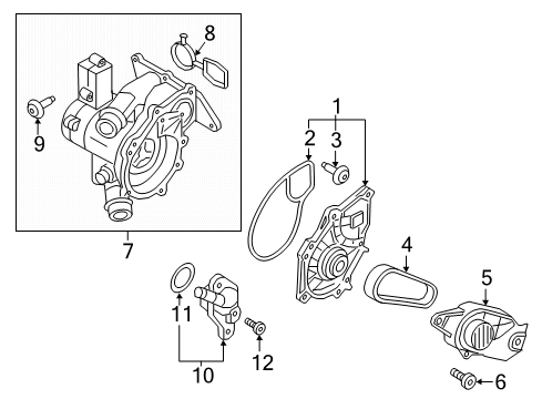 2024 Audi Q7 Water Pump Diagram