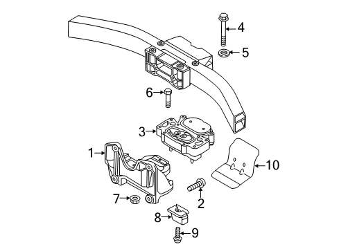 2014 Audi R8 Trans Mounting Diagram