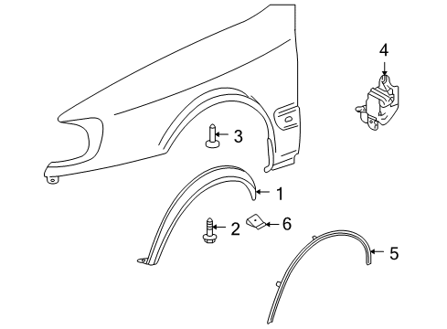 2001 Audi Allroad Quattro Exterior Trim - Fender