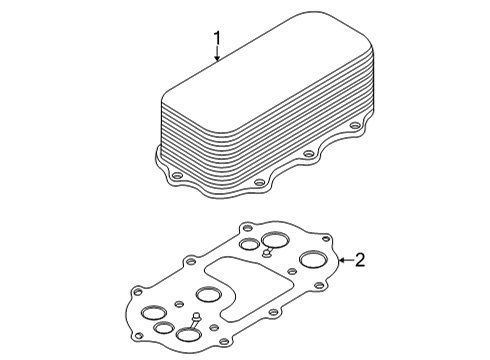 2022 Audi RS6 Avant Engine Oil Cooler