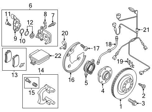 2014 Audi allroad Anti-Lock Brakes Diagram