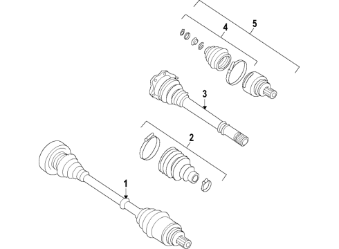 2024 Audi A4 allroad Front Axle